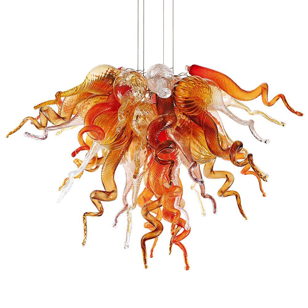 Viz Art Glass ColorSelect Autumn Large Chandelier