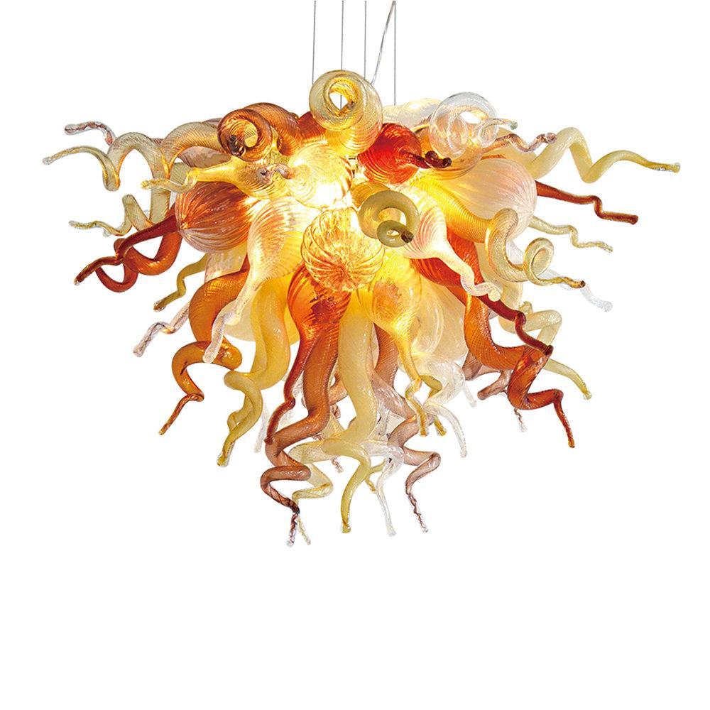 Viz Art Glass ColorSelect Desert Rose Large Chandelier