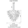 Viz Art Glass ColorSelect Large Angel Chandelier