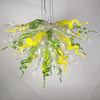 Viz Art Glass ColorSelect Large Lemon Lime Soda Chandelier