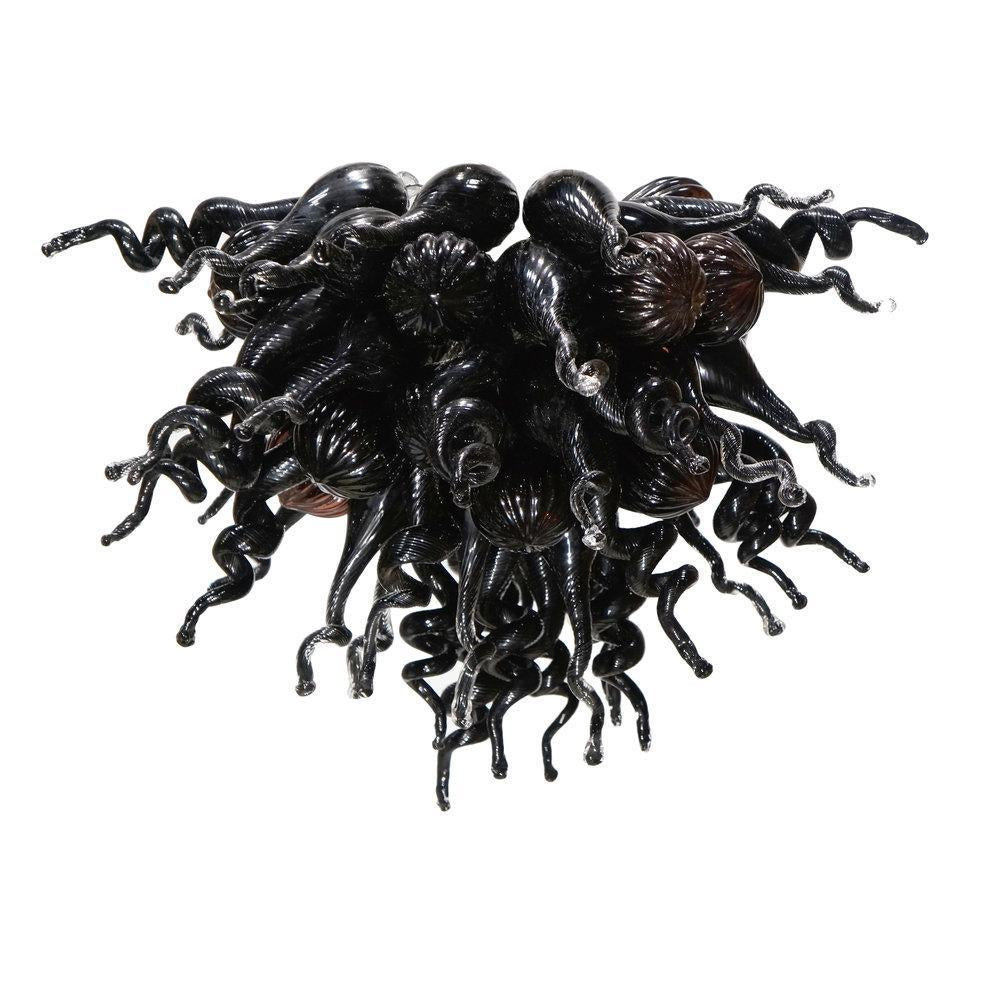 Viz Art Glass ColorSelect Large Obsidian Chandelier