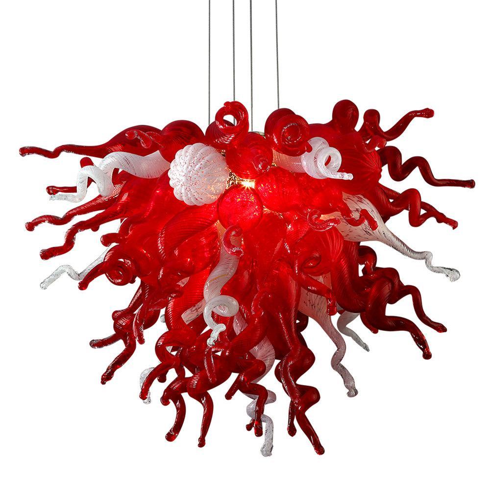 Viz Art Glass ColorSelect Large Red Love Chandelier