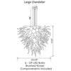 Viz Art Glass ColorSelect Lazy Brook Large Chandelier