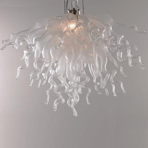 Viz Art Glass ColorSelect Seeded Clear Large Chandelier
