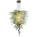 Viz Art Glass Lighting Viz Art Glass ColorSelect Tall California Sunshine Chandelier