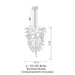 Viz Art Glass Lighting Viz Art Glass ColorSelect Tall Chandelier - California Sunshine