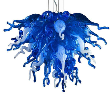 Viz Art Glass Lighting Viz Art Glass Small Blue Love Chandelier