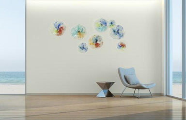 Viz Art Glass Home Water Color Wall Art Small by Viz Glass