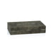 Zodax Home Decor Bora Bora Faux Stingray Leather Box Suede Interior- 12"