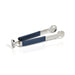Zodax Home Decor Laguna Nickel & Leather Ice Tong