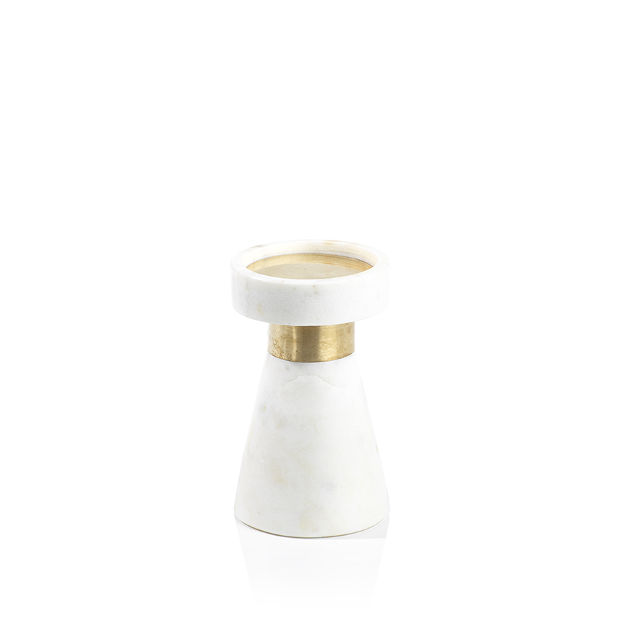 Zodax Home Decor Marmo Marble Pillar Holder- 6"