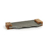 Zodax Home Decor Nairobi Grey Marble Tray w/ Acacia Handles