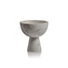 Zodax Home Decor Shiraz White Footed Marble Bowl